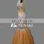 Mermaid Patterns Straps Cross Backless Champagne Heavy Beaded Sexy Prom Dress For Girls