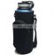 Simple Black Easy Taking Adjustable Strap Neoprene Water Bottle Sling