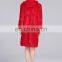 Luxury Genuine whole skin Mink Fur Long Coat with hood/mink long coat
