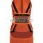 2017 hot sale orange sleeveless halter backless jacquard weave bandage night club dress