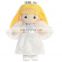 Cartoon Big Eyes School Soft Plush Girl Doll Toy With Backpack Fashion Custom Stuffed Plush Rag Doll Handmade