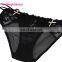 Fashion Black Transparent Lace Sexy Fat Women Underwear Panties