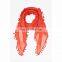scarf cotton pom poms low custom price