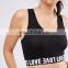 Custom made Long sleeve sexy black white fashion design ladies crop top for women gym sports