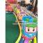 Zhongshan amusement theme park outdoor equipment 4 Seat Cute Spirit, mini tarin for kids Rail train, electric train