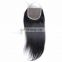 FACTORY PRICE 100% Malaysian human vrigin 9A hair LACE CLOSURE free part in silky straight raw unprocessed hair