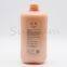 Free Sample 500ml Orange Flat Plastic Cosmetic Body Wash  Bottle With Lotion  Pump