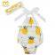 Unique Baby Backless Animal Printed Pompom Jumpsuit Funny Newborn Cheap Clothing Wholesale Girls Cute Pompom Rompers.