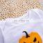 2018 Wholesale Letter Print Bodysuit Tops Pumpkin Pants Suit Newborn Baby Clothes Set Baby Halloween Set