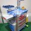 MY-R058D hospital furniture nursing cart medical emergency hospital trolley with drawers