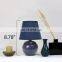 Navy blue ball shape ceramic base custom nordic table decoration cheap ceramic lamps for hotel home bedside