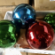 Rusty iron garden fire ball