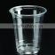 12oz/360ml clear PET cold beverage cup,clear plastic parfait cup with matching lid, disposable takeaway cold coffee cup