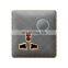 Type 86 Universal 3 pin Electrical Power Wall Socket With Switch Dermatoglyph 13A Sockets And Switches Electrical