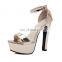 women new stylish design high heeled ankle strap platform sandals ladies wedding or party heels shoes