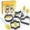 Cooking Different 4pcs Poachers Fryer Shaped Coating Non Stick Stainless Steel Egg Ring Set
