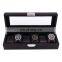 6 slots black watch box watch storage box display watch organizer box