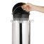 Modern design hotel mirror surface 3L 5L 12L stainless round shape pedal bin thin cover soft closing waste bin