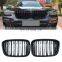 2-Slat New X3 X4 G01 G02 ABS  front bumper grille grill fit for BMW X3 X4 G01 G02 2019 2020