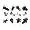 Auto parts hot sale best quality 240pcs Box clip 6.3-10 mm nylon bumper fastener rivet for Honda Toyota Nissan Mazda