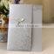 2016 Best Quality Hindu Style Embossing Silver Wedding Card