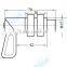 02408 Spring pin latch door bolt locking pin with nuts
