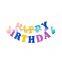 Creative Happy Birthday Banner Alphabet Design Paper Colorful Birthday Party Decoration Supplies