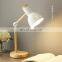 Nordic Macaron Color Wooden Table Lamp Study Bedroom Children Indoor Reading Wooden LED Desk Lights