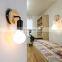 110V 220V Wood Wall LED Lamp Wooden Sconce For Home E27 Wall Lighting Fixture