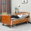 Fully Enclosed Wooden Side Rail 2 Function Hospital Elderly Patient Medical Electric Sick Bed for Clinic