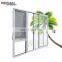 White Aluminum Sliding Door With Awning Window