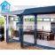 Soundproof thermal break wooden color Luxury Exterior Patio Lowes Glass Accordion Aluminium Bi-fold Doors