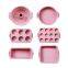 6pcs Baking Mold Set Kitchen Accessories Silicone Mold Baking Utensils Home Gadgets Muffin Cupcake Silicone Cake Mold Set