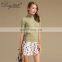 Women's Preppy Style Turtleneck Cable Knit Solid 100% Cashmere Sweater Winter OEM Service with Turtleneck Collar