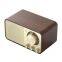 Wooden Bluetooth wireless speaker retro classic Soundbox Stereo Surround Super Bass Subwoofer Aux FM Radio for computer PC