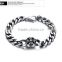 Fashionable stainless sterling steel man bracelets plain titanium steel designer heavy bangles