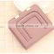 2016 new stylish leather small wallet female buckle purse