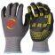 Snellsafety  Nitrile Dots Patterned Palm Foam Nitrile Coated Dotted Safety Work Gloves