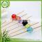 2016 New Arrival environmental food cocktail bamboo colored ball picker