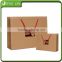 Custom Logo Printed brown craft gift shopping paper bag Wholesale