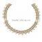 Imitation Pearl Jewelry Handmade Rhinestone Beaded Noble Choker Necklace