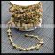 LFD-004C ~ Wholesale Natural Unakite Chip Beads Rosary Chains , Fashion Gem Stone Wire Wrapped Beaded Chain Jewelry Finding