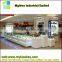 Gorgeous and usefull 12*12 feet white baking vanish wood cell phone kiosk for sale cellphone wall display