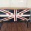 Raymer furniture Union Jack antique birch black painted wooden chest