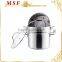 MSF-L3918 American 24cm or 20cm stainless steel steamer pots 4pcs food steamer set
