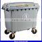 commercial plastic out door pedal plastic trash bin