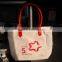2016 latest factory directly canvas bag leather