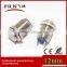 12mm High flat Metal red Led momentary 120v push button switch