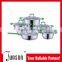 12pcs Stainless Steel Cookware Set/Straight Shape 201SS Cookware Sets