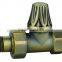 antique style thermostatic and manual radiators valves